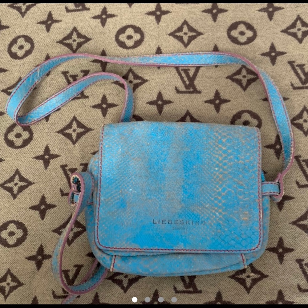 NWOT vintage Liebeskind Berlin turquoise chat boho